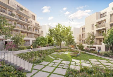 Elisabeth: Newly built office space in Jette