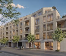 Elisabeth: Newly built office space in Jette