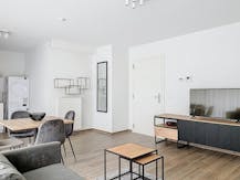 Gemeubeld 1-slaapkamer appartement dichtbij Tour & Taxis